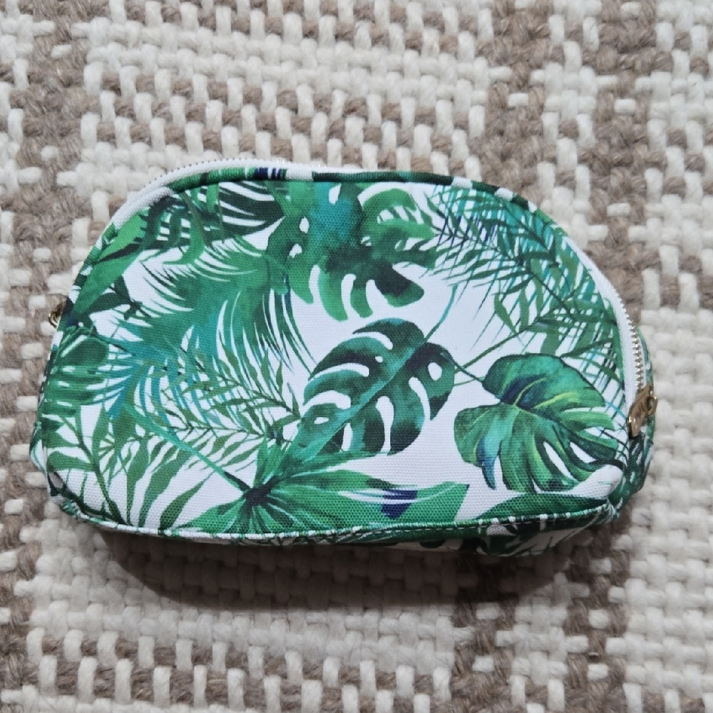 Tropical Leaf Monstera Print Make Up Bag / Toiletry Bag